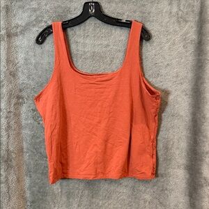 Old Navy Women's Vibrant Orange Double Layer Tank Top NWOT